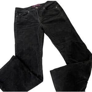Vintage Gloria Vanderbilt 10 black corduroy high waisted pants Straight leg